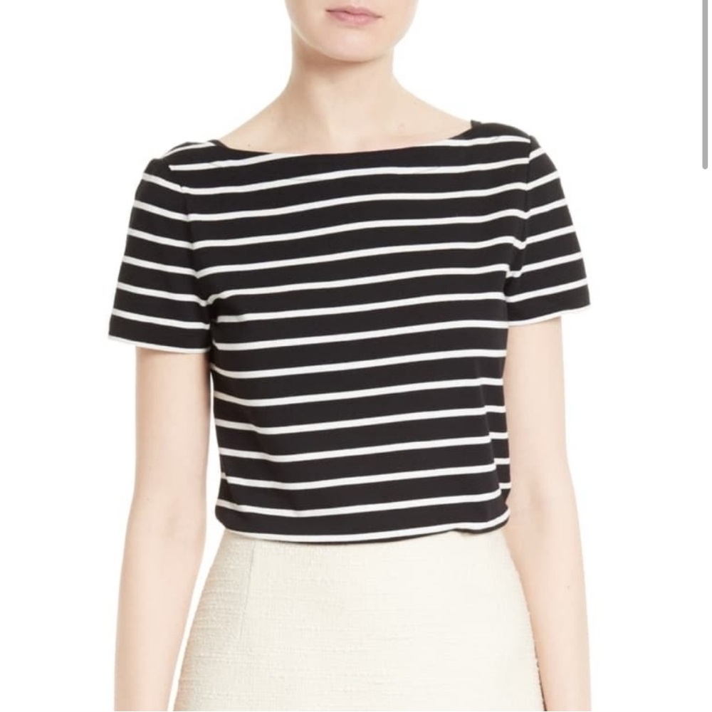 Kate Spade ‘Broome Street’ Black & White Striped Top